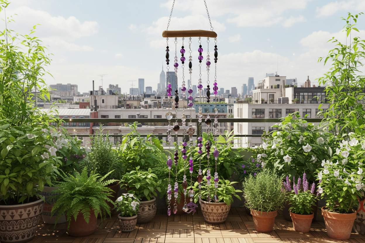 Eye of Ra Purple Crystal sun catcher