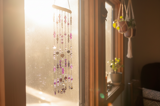 Eye of Ra Purple Crystal sun catcher