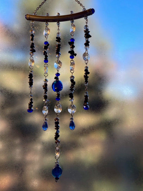 Lapis Lazuli Crystal Sun Catcher for Windows