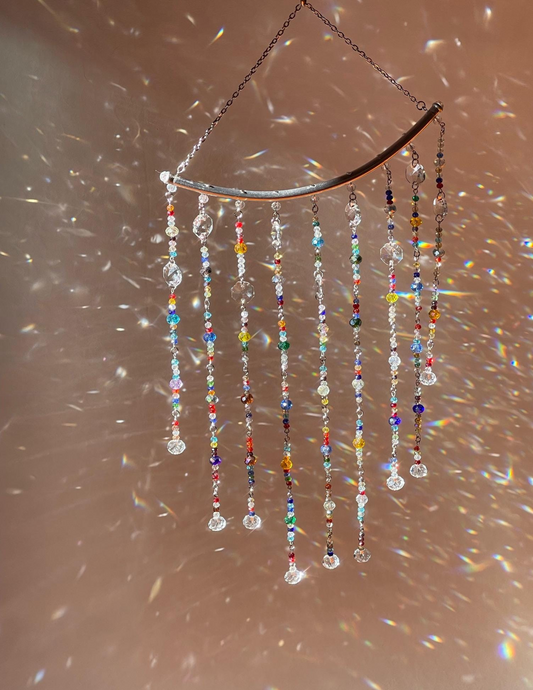 Mini crystal window hanging