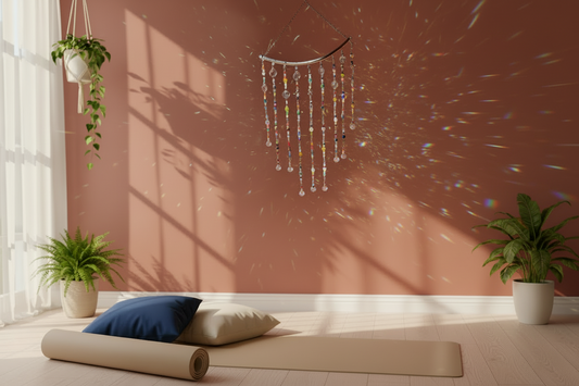 Mini crystal window hanging