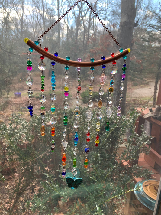 Butterfly Sun Catcher for Windows Crystal Prism Rainbow Maker