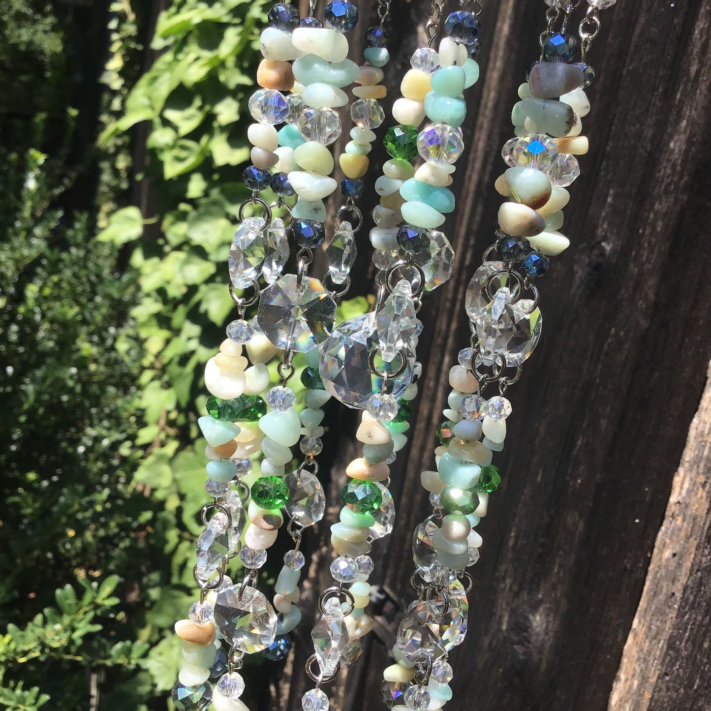 Amazonite Gemstone Rainbow Maker Sun Catcher