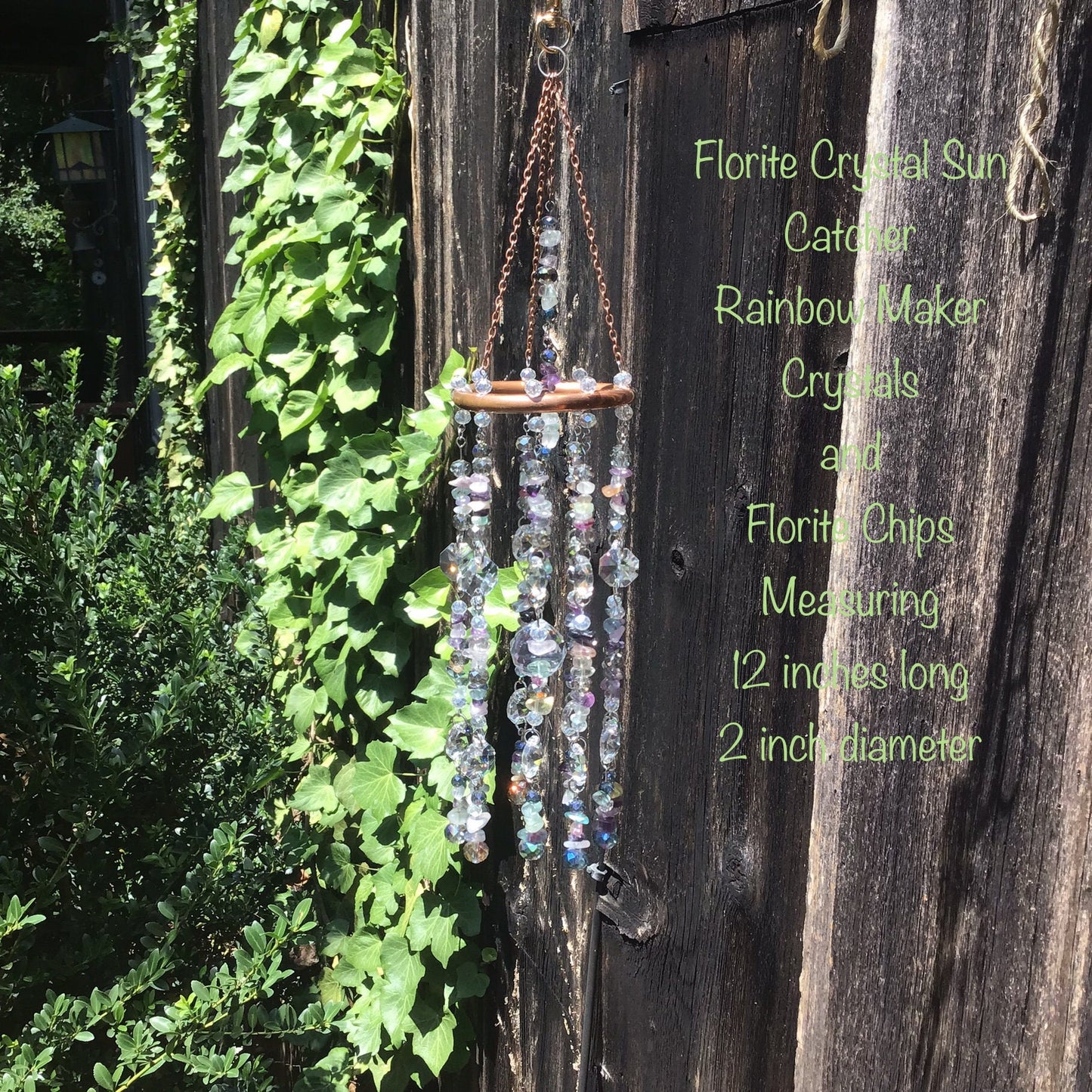 Flourite Crystal Boho Home Decor Sun Catcher